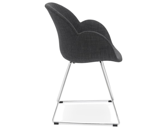 Chaise design JUMBO gris foncé en tissu