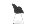 Chaise design JUMBO gris foncé en tissu