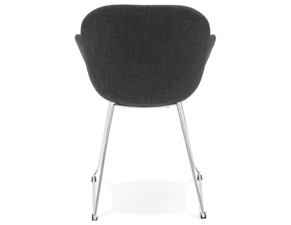 Chaise design JUMBO gris foncé en tissu