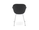 Chaise design JUMBO gris foncé en tissu
