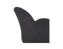 Chaise design JUMBO gris foncé en tissu