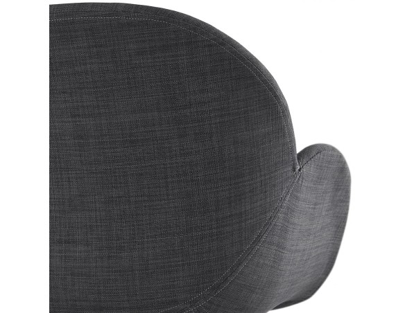 Chaise design JUMBO gris foncé en tissu