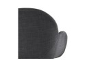Chaise design JUMBO gris foncé en tissu