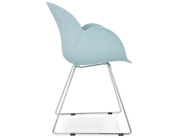 Chaise design NEGO bleue en matière plastique