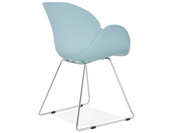 Chaise design NEGO bleue en matière plastique