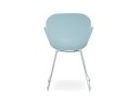 Chaise design NEGO bleue en matière plastique