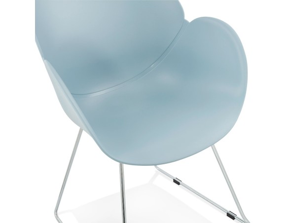 Chaise design NEGO bleue en matière plastique