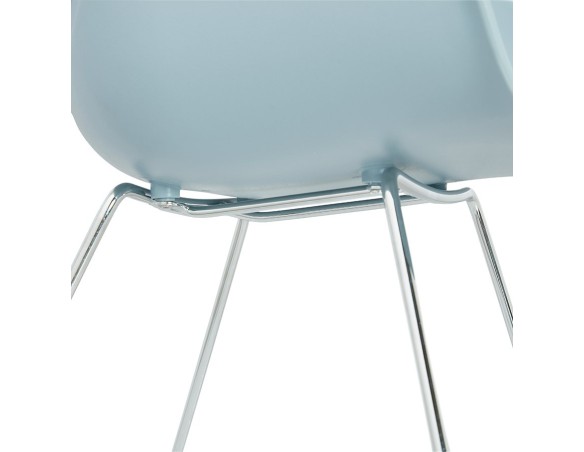 Chaise design NEGO bleue en matière plastique
