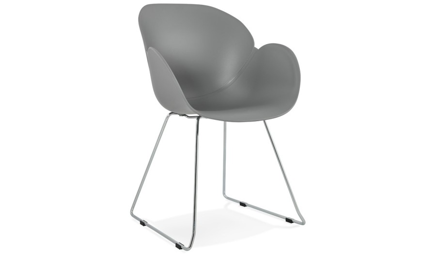 AC01810GR 5420072055299 Chaise design NEGO grise en matière plastique AC01810GR 5420072055299 Chaise design NEGO grise en matière plastique