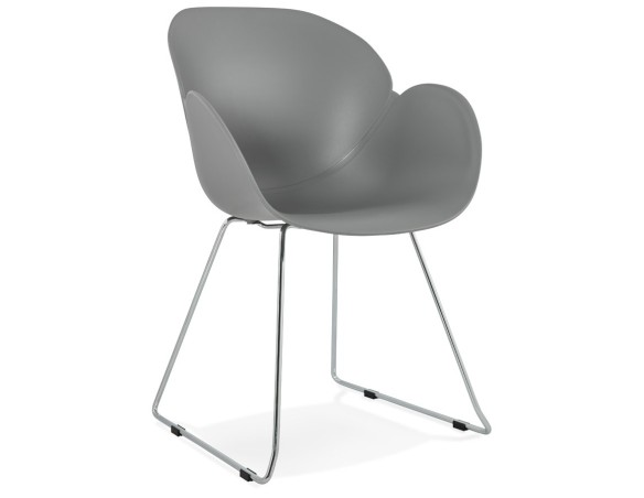 AC01810GR 5420072055299 Chaise design NEGO grise en matière plastique