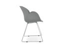 Chaise design NEGO grise en matière plastique
