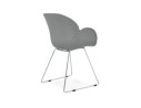 Chaise design NEGO grise en matière plastique