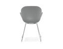 Chaise design NEGO grise en matière plastique