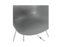 Chaise design NEGO grise en matière plastique