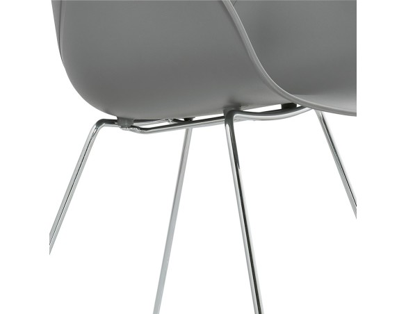Chaise design NEGO grise en matière plastique