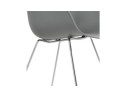 Chaise design NEGO grise en matière plastique
