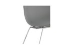 Chaise design NEGO grise en matière plastique