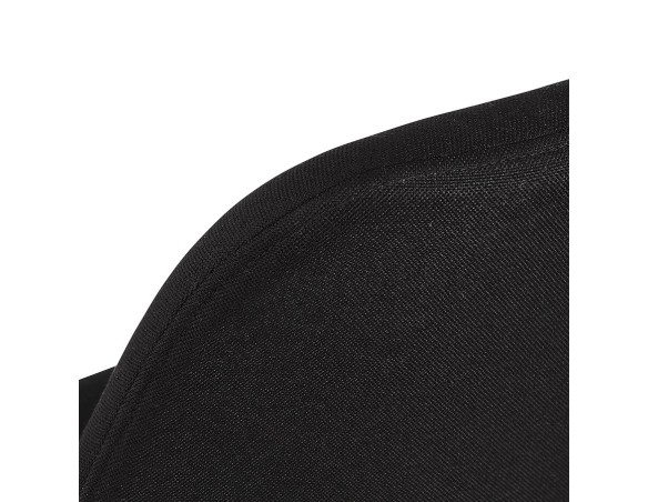 Tabouret snack mi-hauteur vintage GATO MINI en tissu et bois noir