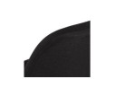 Tabouret snack mi-hauteur vintage GATO MINI en tissu et bois noir