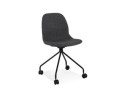 CH05050DGBL 5404028347935 Chaise de bureau TAVIRA en tissu gris foncé