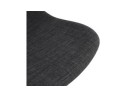 Chaise de bureau TAVIRA en tissu gris foncé