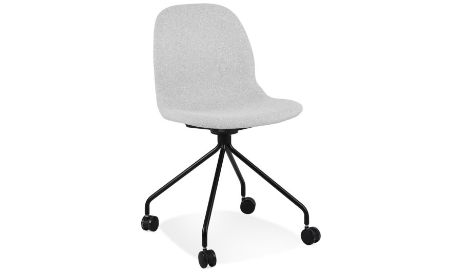 CH05060LGBL 5404028347959 Chaise de bureau TAVIRA en tissu gris clair CH05060LGBL 5404028347959 Chaise de bureau TAVIRA en tissu gris clair