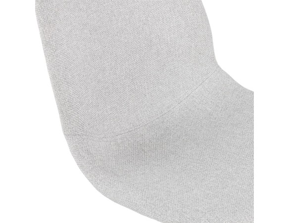 Chaise de bureau TAVIRA en tissu gris clair