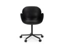 Chaise de bureau avec accoudoirs ORION noire