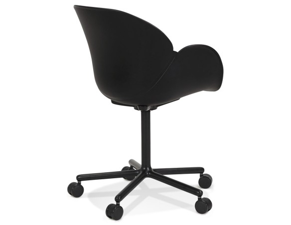 Chaise de bureau avec accoudoirs ORION noire