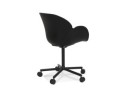 Chaise de bureau avec accoudoirs ORION noire