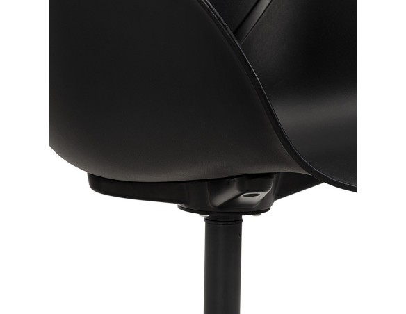 Chaise de bureau avec accoudoirs ORION noire