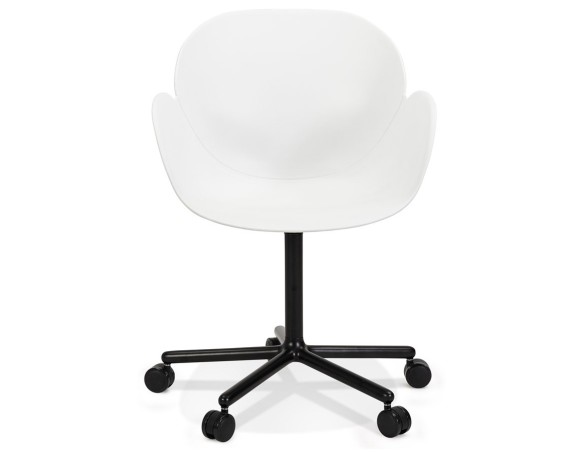 Chaise de bureau avec accoudoirs ORION blanche