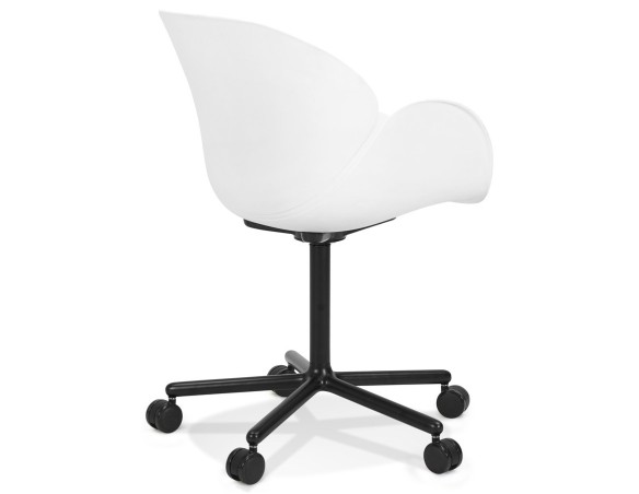 Chaise de bureau avec accoudoirs ORION blanche