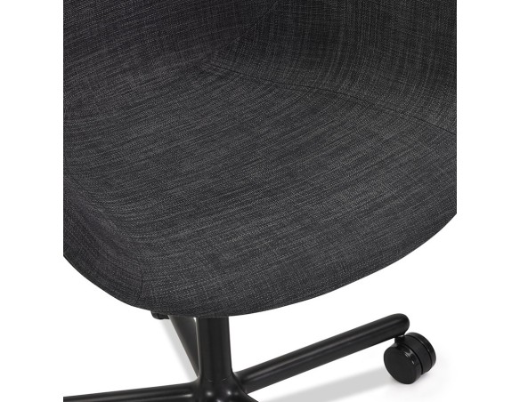 Chaise de bureau avec accoudoirs ASTRA gris foncé
