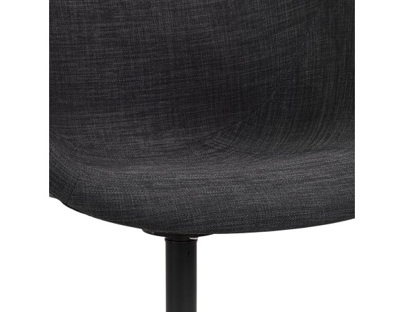 Chaise de bureau avec accoudoirs ASTRA gris foncé