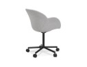 Chaise de bureau avec accoudoirs ASTRA gris clair