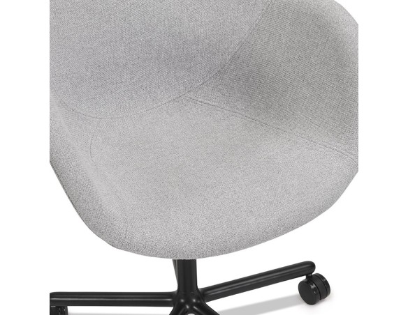 Chaise de bureau avec accoudoirs ASTRA gris clair