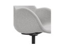 Chaise de bureau avec accoudoirs ASTRA gris clair