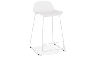 BS02010WHWH 5420072058412 Tabouret snack mi-hauteur BABYLOS MINI blanc design