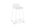 BS02010WHWH 5420072058412 Tabouret snack mi-hauteur BABYLOS MINI blanc design