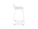 Tabouret snack mi-hauteur BABYLOS MINI blanc design