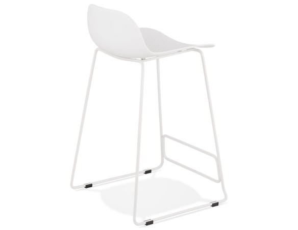 Tabouret snack mi-hauteur BABYLOS MINI blanc design