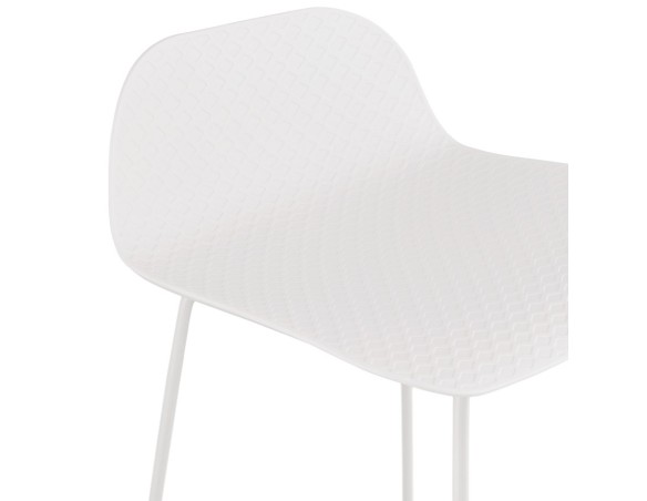 Tabouret snack mi-hauteur BABYLOS MINI blanc design
