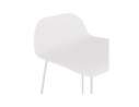 Tabouret snack mi-hauteur BABYLOS MINI blanc design