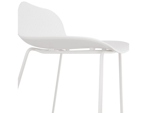 Tabouret snack mi-hauteur BABYLOS MINI blanc design