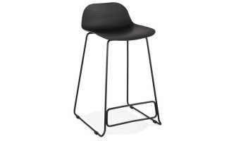 BS02120BLBL 5420072058634 Tabouret snack mi-hauteur BABYLOS MINI noir design