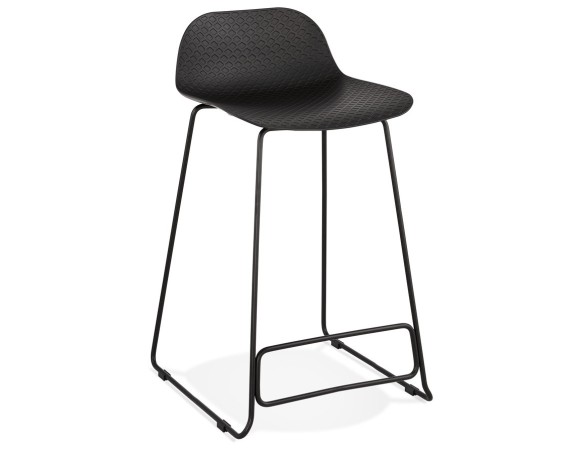 BS02120BLBL 5420072058634 Tabouret snack mi-hauteur BABYLOS MINI noir design