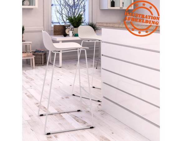 Tabouret snack mi-hauteur BABYLOS MINI noir design