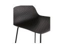 Tabouret snack mi-hauteur BABYLOS MINI noir design
