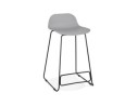 BS02130GRBL 5420072058658 Tabouret snack mi-hauteur BABYLOS MINI gris avec pieds en métal noir
